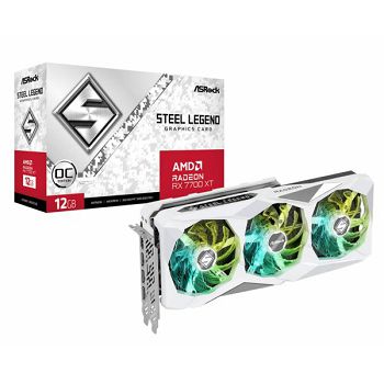 Asrock Radeon RX 7700 XT Steel Legend 12GB OC, 12GB GDDR6