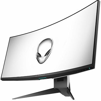 Monitor Alienware AW3423DWF 34" Curved, 3440x1440, WQHD, 165Hz, Anti-reflective, 21:9, 1000000:1, 1000 cd/m2, AMD FreeSync, 0.1ms, 178/178, 2xDP, HDMI, 5xUSB 3.2, Audio line-out, Tilt, Swivel, Height 