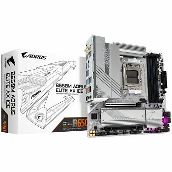 GIGABYTE B650M A ELITE AX ICE, AM5, 4x DDR5, mATX