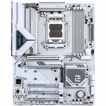 GIGABYTE Mainboard Desktop B850 EAGLE WF7 ICE (AM5, 4x DDR5 256GB, 1x PCI-E 5.0 x16x16, 1x PCI-E 4.0 x16x4, 2x PCI-E 3.0 x16x1, 3x M.2, 4x SATA, 1x USB Type-C, 2x USB 3.2 Gen2, 2x USB 3.2 G1, 4x USB 2