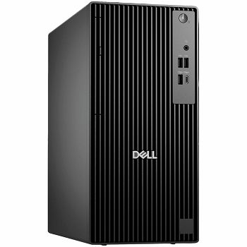 Dell Pro Tower QCT1250, 180W, Intel Core Ultra 5 235 (13 TOPS, 14 Cores up to 5.0 GHz), 16GB (1x16 GB) 5600MT/s DDR5, M.2 512GB PCIe, Intel Integrated, DVDRW, Speaker, DP, HDMI, USB-C, 7xUSB-A, RJ-45,