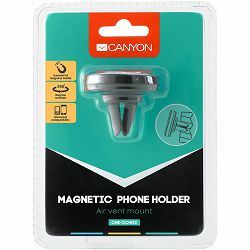 Canyon CH-2 Car Holder for Smartphones,magnetic suction function ,with 2 plates(rectangle/circle), black ,44*44*40mm 0.035kg