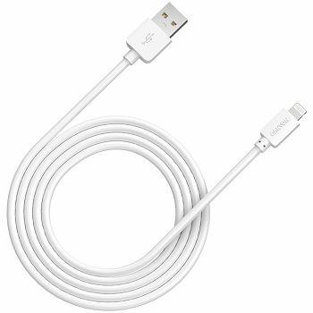 CANYON Lightning USB Cable for Apple, round, 1M, White