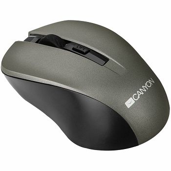 CANYON Mouse CNE-CMSW1(Wireless, Optical 800/1000/1200 dpi, 4 btn, USB, power saving button), Graphite