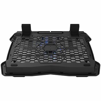 CANYON NS02, Cooling stand single fan with 2x2.0 USB hub, support up to 10”-15.6” laptop, ABS plastic and iron, Fans dimension:125*125*15mm(1pc), DC 5V, fan speed: 800-1000RPM, size:340*265*30mm, 406g