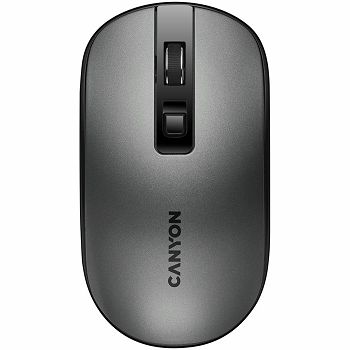 2.4GHz Wireless Rechargeable Mouse with Pixart sensor, 4keys, Silent switch for right/left keys,DPI: 800/1200/1600, Max. usage 50 hours for one time full charged, 300mAh Li-poly battery, Dark grey, ca