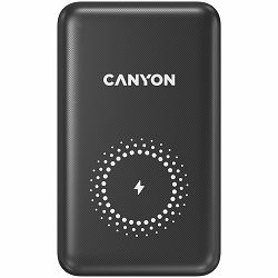 CANYON PB-1001 18W PD+QC 3.0+10W Magnet wireless charger  powerbank 10000mAh Li-poly battery,Lightning Input: DC5V/2A, 9V/2A Type c PD Input： DC5V/3A, 9V/2A， Type C  PD output:5V/3A,9V/2.2A,12V/1.5AQC