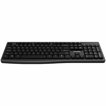 CANYON Wireless Chocolate Standard Keyboard,105 keys, slim design with chocolate key caps,black,Size34.2*145.4*27.2mm,440g AD layout