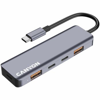 CANYON hub DS-18 5in1 USB-C Grey
