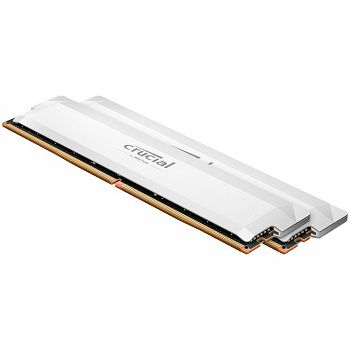 Crucial DRAM Crucial Pro OC Overclocking 32GB Kit (2X16GB) DDR5-6400 UDIMM CL38 White, EAN: 649528945112
