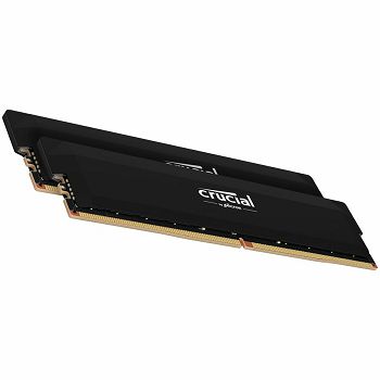 Crucial Pro OC 64GB (2X32GB) DDR5-6400 UDIMM CL40 Black
