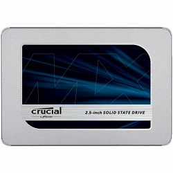 CRUCIAL MX500 1TB SSD, 2.5” 7mm (with 9.5mm adapter), SATA 6 Gbit/s, Read/Write: 560 MB/s / 510 MB/s, Random Read/Write IOPS 95K/90K