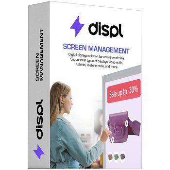 Displayforce Player license: Screen ManagementFor 1 device, 1 YearDigital signage for any network size. Supports interactive displays, kiosks, video walls, tablets, in-store and more.
