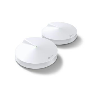 TP-Link AC1300 Deco M5 (2-pack) Mesh WiFi, Dual-Band 400Mbps/867Mbps (2.4GHz/5GHz), 802.11ac/a/b/g/n, BT4.2, 2×G-LAN, 1×USB Type-C, MU-MIMO, Parental Controls, Built-In Antivirus, Deco app