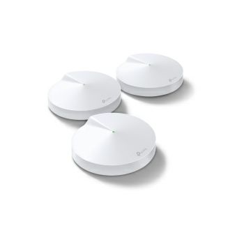 TP-Link AC1300 Deco M5 (3-pack) Mesh WiFi, Dual-Band 400Mbps/867Mbps (2.4GHz/5GHz), 802.11ac/a/b/g/n, BT4.2, 2×G-LAN, 1×USB Type-C, MU-MIMO, Parental Controls, Built-In Antivirus, Deco app