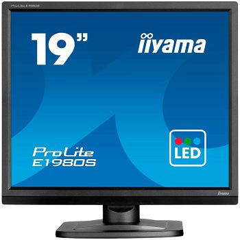IIYAMA Monitor LED E1980S-B1 19" 1280 x 1024 5:4 250 cd/m 5ms VGA DVI tilt