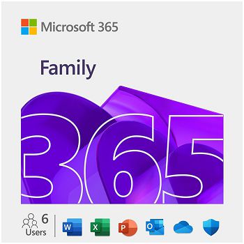 Microsoft M365 Family Subscription FY25H2 Online Product Key License 1 License Eurozone Downloadable Click to Run ESD NR 1 Year