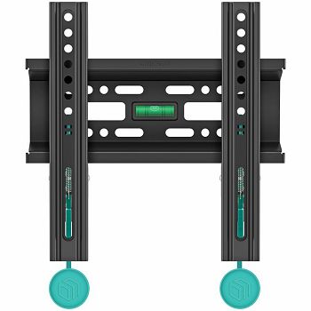 ONKRON Fixed TV Wall Mount for 17 to 43-inch Flat Panel TVs Digital Panels 30 kg, Black