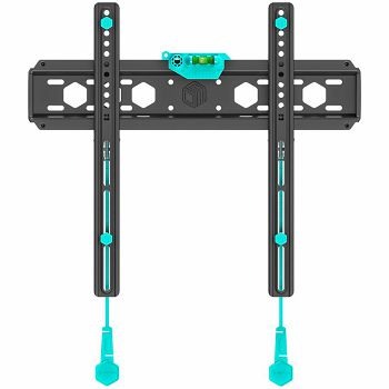 ONKRON Fixed TV Wall Mount for 32 to 65-inch Flat Panel TVs Digital Panels 56,8 kg, Black
