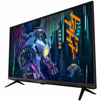 GIGABYTE GAMING AORUS Monitor 43", VA QLED Quantum Dot, UHD 4K 3840x2160@144Hz, KVM, VESA Display HDR 1000, 1ms (MPRT), 2xHDMI 2.1, 1xDP 1.4, 2xUSB 3.0, 1xUSB-C, Audio, 2x12W Speakers, 3Y