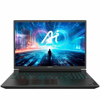 GIGABYTE Notebook G6X 9MG 16" (1920x1200@165Hz) WUXGA, Intel Core i7-13650HX, 16GB (2x8GB) DDR5 4800, NVIDIA RTX 4050 GDDR6 6GB, Gen4 1TB, Backlit, Free DOS