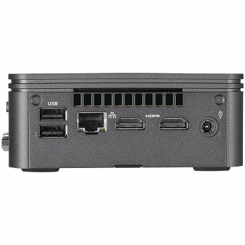 GIGABYTE BRIX HDD, Intel Core i3-10110, UHD Graphics 620, 2xDDR4 SODIMM 2666Mhz (Max. 64GB), 1xM.2 slot, 1x2.5" slot, 2xHDMI, 5xUSB3.2, 1xUSB Type-C, Intel 1GbE, Intel 3168 WiFi+BT, VESA Bracket