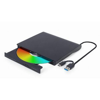 Gembird External USB DVD drive, black