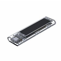 Gembird USB 3.1 enclosure for M.2 NVME drives, transparent