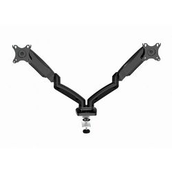Gembird Adjustable desk 2-display mounting arm, 13”-27"