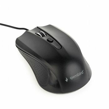 Gembird Wired optical mouse, USB, black, 1.8m cable