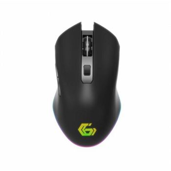Gembird 6-button rechargeable wireless RGB gaming mouse "Firebolt", black