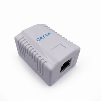 Gembird CAT6A FTP single port surface mount box