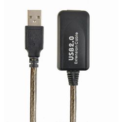 Gembird Active USB 2.0 extension cable, 10 m, black