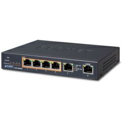 PLANET Gigabit preklopnik (Switch) 4-port 10/100/1000Mbps 802.3at High Power PoE (55W) + 2-Port 10/100/1000T