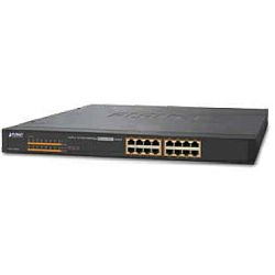 PLANET Gigabit PoE preklopnik 16-port 10/100/1000T 802.3at PoE + 2-Port 1000X SFP (240W)