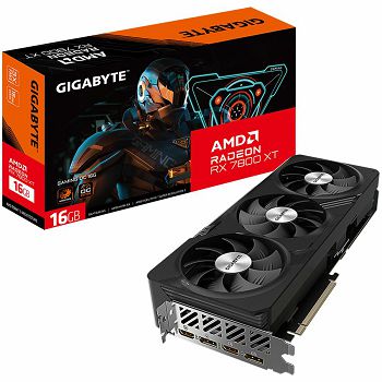 GIGABYTE Video Card AMD Radeon RX 7800 XT GAMING OC 16G, GDDR6 16GB/256bit, PCI-E 4.0 x16, 2xHDMI, 2xDP, 2x8pin, WINDFORCE 3X, 700W PSU, Retail