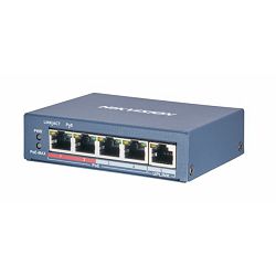 HikVision 4-Port 100Mbps RJ45 PoE (60W) 1x 100Mbps RJ45 Unmanaged Switch