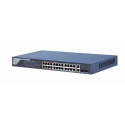 HikVision 24-Port 100Mbps RJ45 PoE (370W) 2x Combo 1G RJ45 SFP ports Unmanaged RM Switch