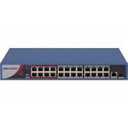 HikVision 24-Port 100Mbps RJ45 PoE (230W) 1x GbE RJ45 1x 1G SFP Unmanaged Switch