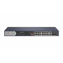 HikVision 16-Port GbE RJ45 PoE (225W) 2x GbE RJ45 2x 1G SFP Unmanged Switch