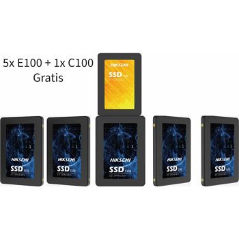 5x Hikvision E100 512GB C100 240GB Gratis