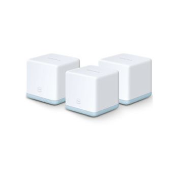 Mercusys AC1200 Halo S12 (3 pack) Whole-Home Mesh Wi-Fi, Dual-Band 300Mbps/867Mbps (2.4GHz/5GHz), 802.11 a/b/g/n/ac, 2×LAN, MU-MIMO 