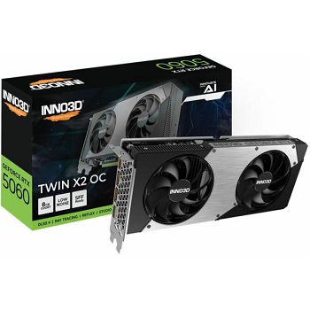 INNO3D GeForce RTX 5060 TWIN X2 OC, 8GB GDDR7
