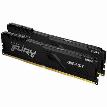 Kingston DRAM 64GB 3200MHz DDR4 CL16 DIMM (Kit of 2) FURY Beast Black EAN: 740617319804