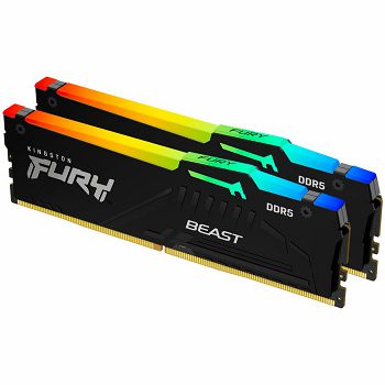 Kingston 32GB 6000MT/s DDR5 CL30 DIMM (Kit of 2) FURY Beast RGB XMP, EAN: 740617343182