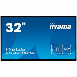 IIYAMA ProLite LH3246HS-B1  32’’ Android-powered professional digital signage display with daisy chain function Analog signal input  VGA x1 DVI x1 HDMI x2 (v.1.4) DP x1   Audio input  RCA (L/R) x1 Min