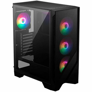 Chassis MAG FORGE 120A AIRFLOW, ATX, Mid Tower, 6x Pre-installed RGB Fan, 411.6 x 210 x 498 mm, Black