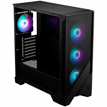 Chassis MAG FORGE 320R AIRFLOW, ATX, Mid Tower, 4x Pre-installed ARGB Fan, 472.5 x 210 x 498 mm, Black