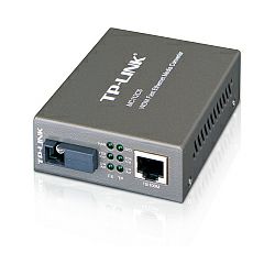 TP-Link 100M WDM Optički pretvarač, 10/100M RJ45 u 100M Single-mode SC, Full-duplex,Tx:1310nm, Rx:1550nm, do 20km, Switching power adapter, chassis mountable