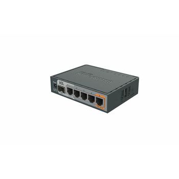 MikroTik (RB760iGS) five Gigabit port Ethernet Router with 1x SFP